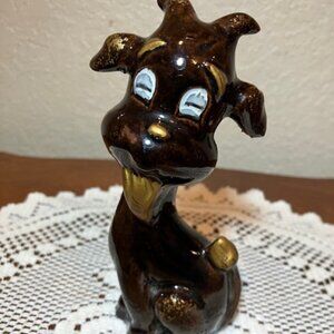 Rare‎ Vintage Brown Goat Figurine Japan Redware 6"